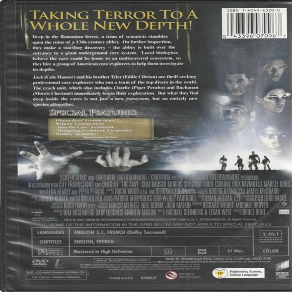 The Cave - 2005 Horror DVD - Excellent Condition - Picture 2 of 2